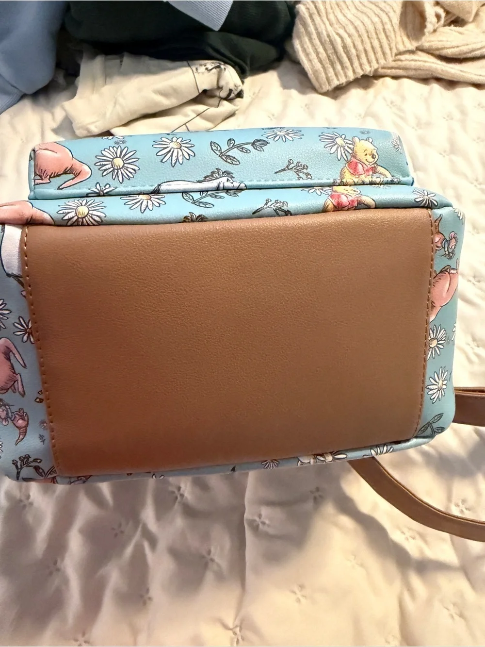 Disney Light Blue Floral Winnie the Pooh Mini Backpack - Picture 5 of 6
